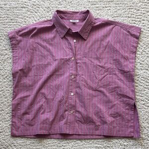 EUC Pistola Pink and Purple Striped Shirt XS